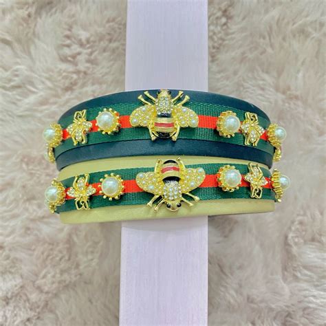 gucci headband with bee|farfetch gucci headbands.